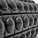 Textured Foam Roller, 33cm/13 In, Black