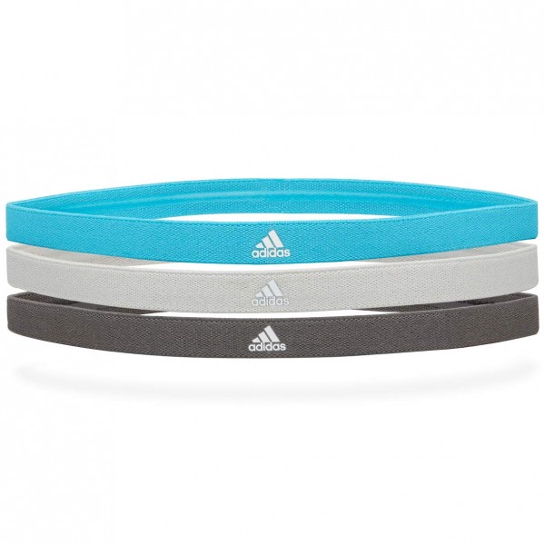 Sports Hair Bands, Grey/Grey/Signal Cyan