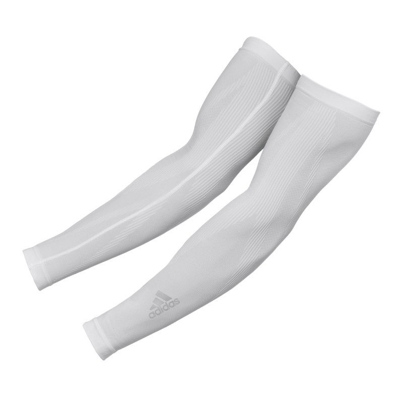 Compression Arm Sleeves, White L/XL