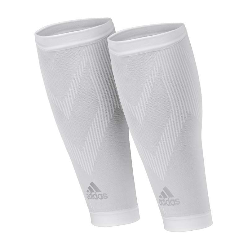 Compression Calf Sleeves, White S/M