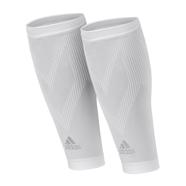Compression Calf Sleeves, White L/XL