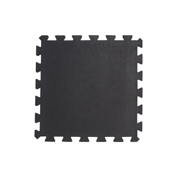 Rubber Interlocking Mat Black 100Cmx100Cmx16Mm