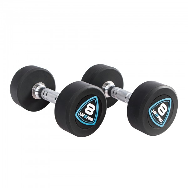 Urethane Studio Dumbbell Pair, 8 Kg