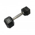 Rubber Hex Dumbbell Pair, 2.5 Kg